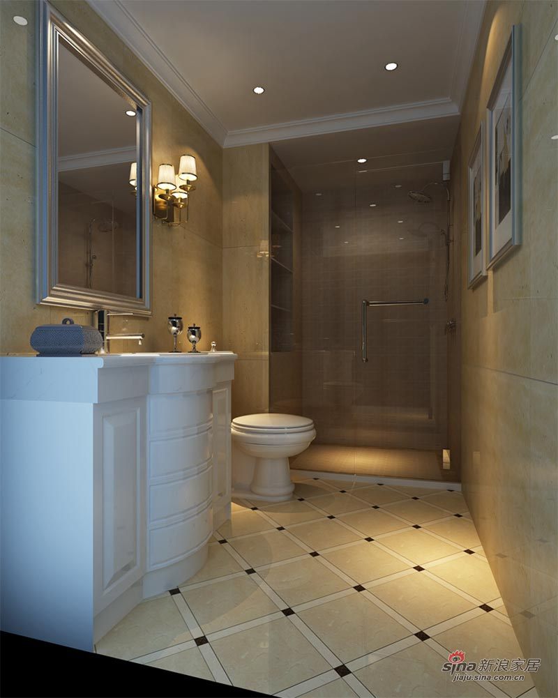 欧式 别墅 卫生间图片来自用户2557013183在490㎡珠江·壹千栋简欧奢华设计风格案例22的分享