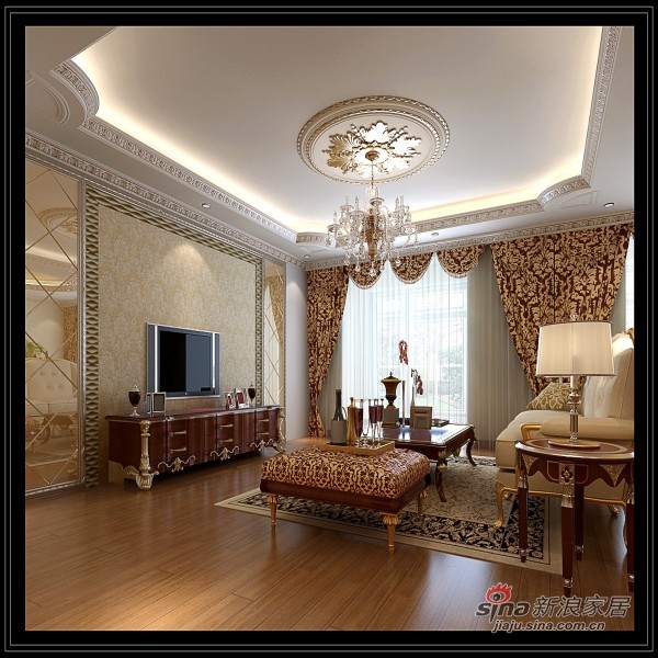 欧式 三居 客厅图片来自用户2772873991在典型120平的欧式奢华22的分享