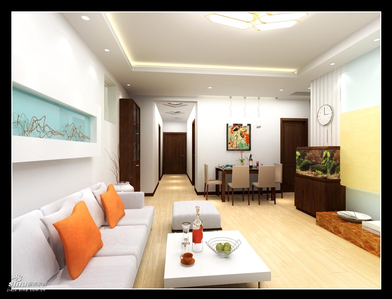 简约 二居 客厅图片来自用户2738093703在实创装饰上京新航线户型设计案例98的分享