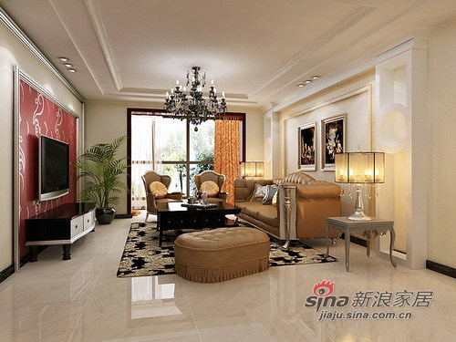 欧式 三居 客厅图片来自用户2757317061在可以没有，但不能没品20的分享