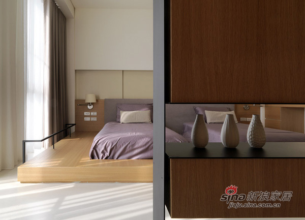 中式 loft 卧室图片来自用户1907658205在110平实景极奢loft 精致生活的完美体验74的分享