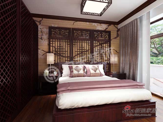 中式 三居 卧室图片来自阳光力天装饰在我的专辑707381的分享