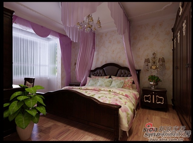欧式 三居 卧室图片来自用户2757317061在136平欧式古典家装风格，曲线诱人！69的分享