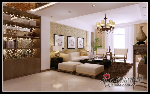 中式 三居 客厅图片来自用户1907658205在【翠颐恬园】新中式风格24的分享