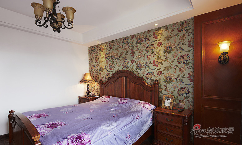 美式 三居 卧室图片来自装修微日记在【高清】140平美式休闲风大气3居室39的分享