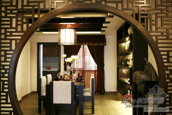 中式 别墅 餐厅图片来自用户1907658205在135㎡肇庆鸿景观园中式样板房30的分享
