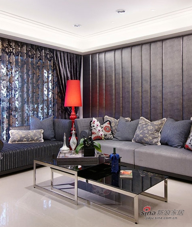 现代 三居 客厅图片来自佰辰生活装饰在都会雅士89平时尚冷色调居77的分享
