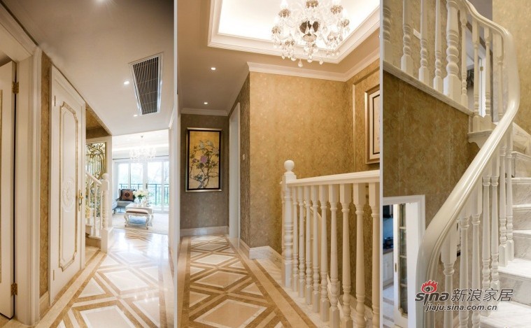欧式 别墅 楼梯图片来自用户2745758987在15万打造欧式奢华别墅大宅57的分享