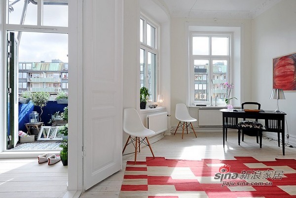 欧式 二居 客厅图片来自用户2746948411在96平米北欧简约风格公寓设计48的分享