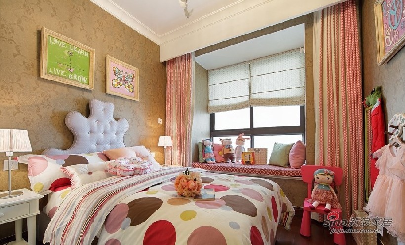 美式 二居 卧室图片来自用户1907685403在保利塘祁路B户型样板房设计17的分享