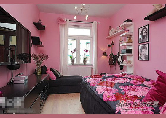 欧式 三居 卧室图片来自用户2757317061在最具古典感 146平米北欧风情11的分享