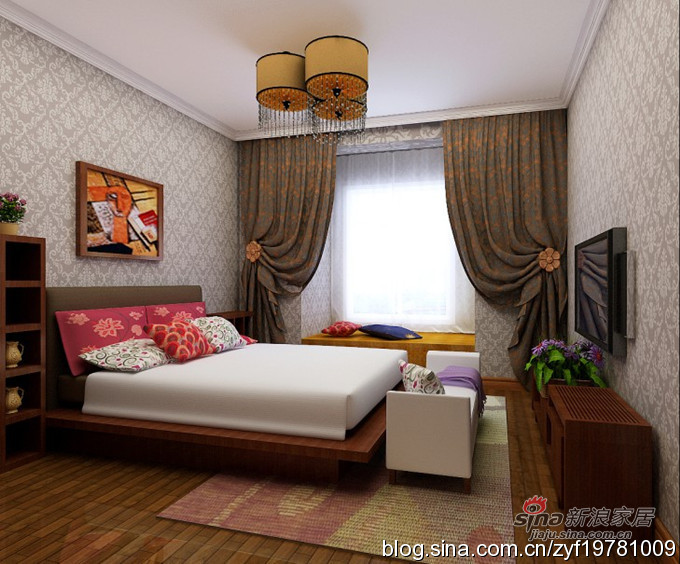 其他 二居 卧室图片来自用户2737948467在6.8万打造82平2居东南亚风格17的分享