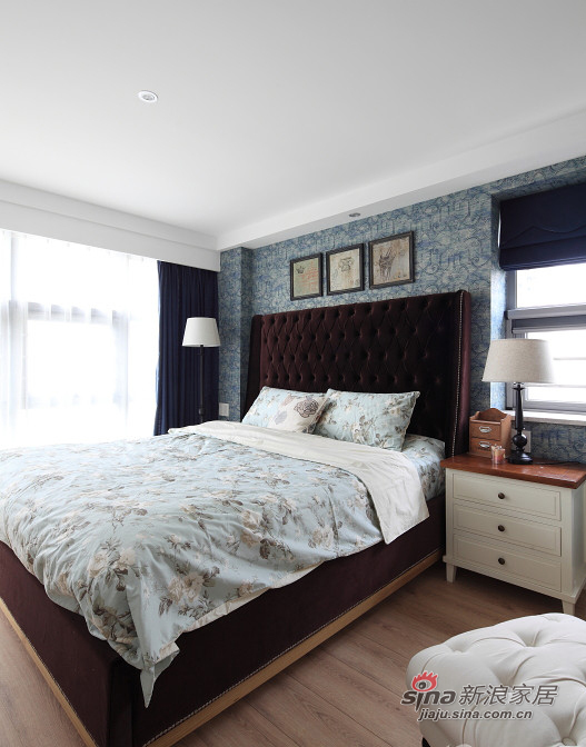 美式 四居 卧室图片来自用户1907686233在【高清】复古优雅160平大气美式4居93的分享