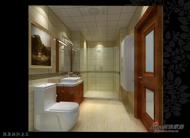 欧式 三居 卫生间图片来自用户2772856065在简欧风格的三居室22的分享