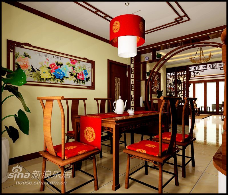 中式 复式 餐厅图片来自用户2748509701在中式风情31的分享