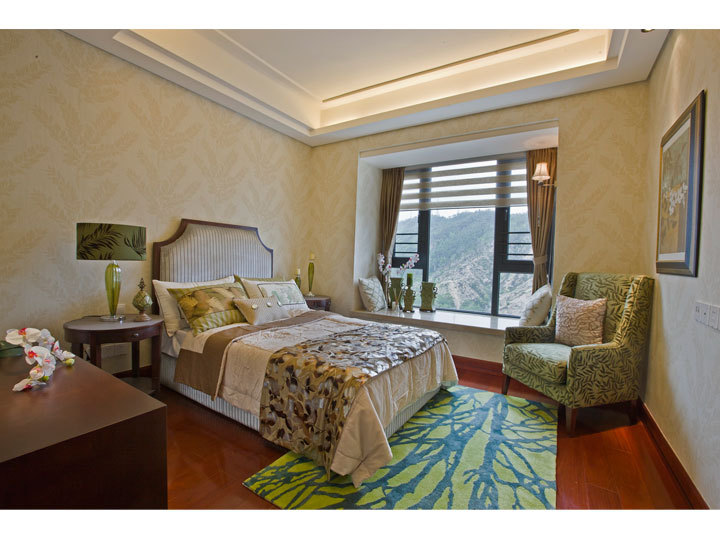美式 三居 卧室图片来自用户1907686233在177平的舒适优越经典美式之家89的分享