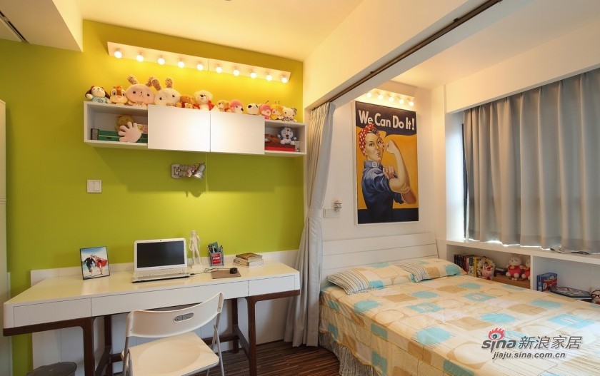 简约 三居 卧室图片来自用户2556216825在秋日里的78平米小户型装修典范26的分享