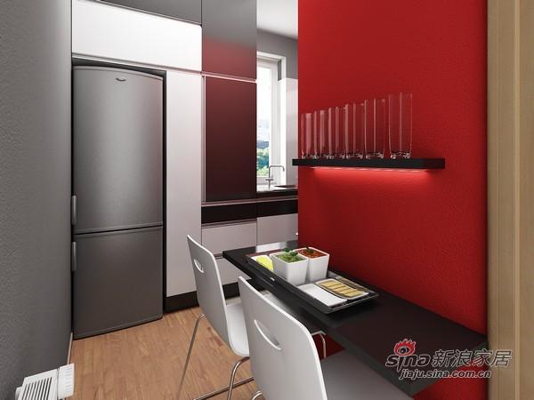 简约 二居 客厅图片来自用户2739081033在黑白红三色经典现代简约风格公寓33的分享