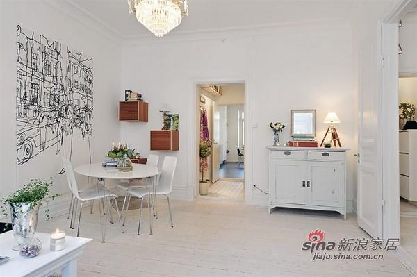 欧式 二居 餐厅图片来自用户2746889121在瑞典白色优雅迷人公寓45的分享