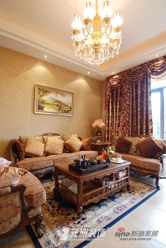 欧式 复式 客厅图片来自用户2746869241在230平米高清欧美奢华复式66的分享