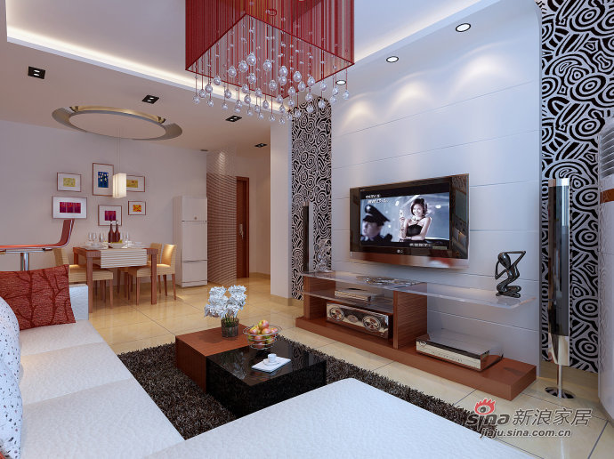 简约 二居 客厅图片来自用户2739153147在长江紫都28的分享