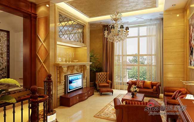 欧式 别墅 客厅图片来自用户2746889121在上海别墅装修公司浦江华侨城别墅设计81的分享