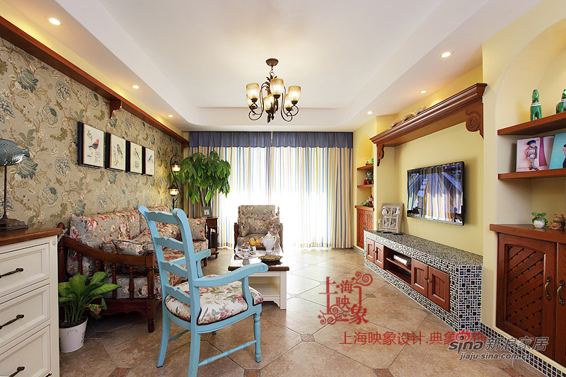 地中海 三居 客厅图片来自上海映象设计-无锡站在【高清】143平美式乡村混搭伊甸园38的分享
