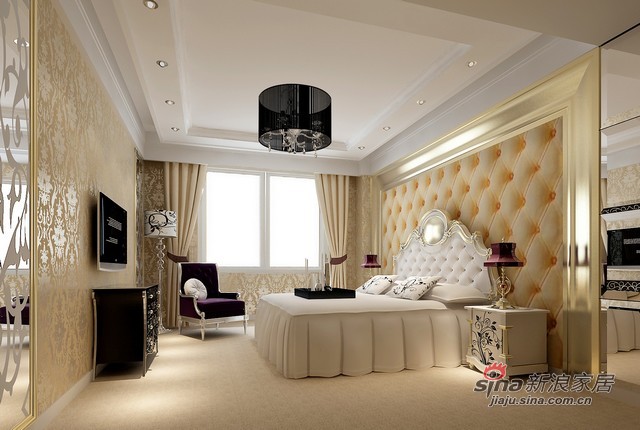 欧式 三居 卧室图片来自用户2772856065在金色漫香苑95的分享