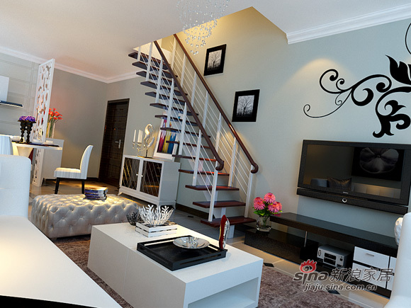 简约 复式 客厅图片来自用户2737759857在5万打造简约风格复式之家40的分享