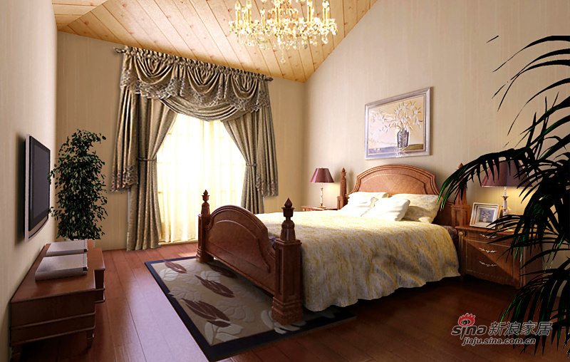 欧式 三居 卧室图片来自用户2772873991在奢华复式欧式风格17的分享