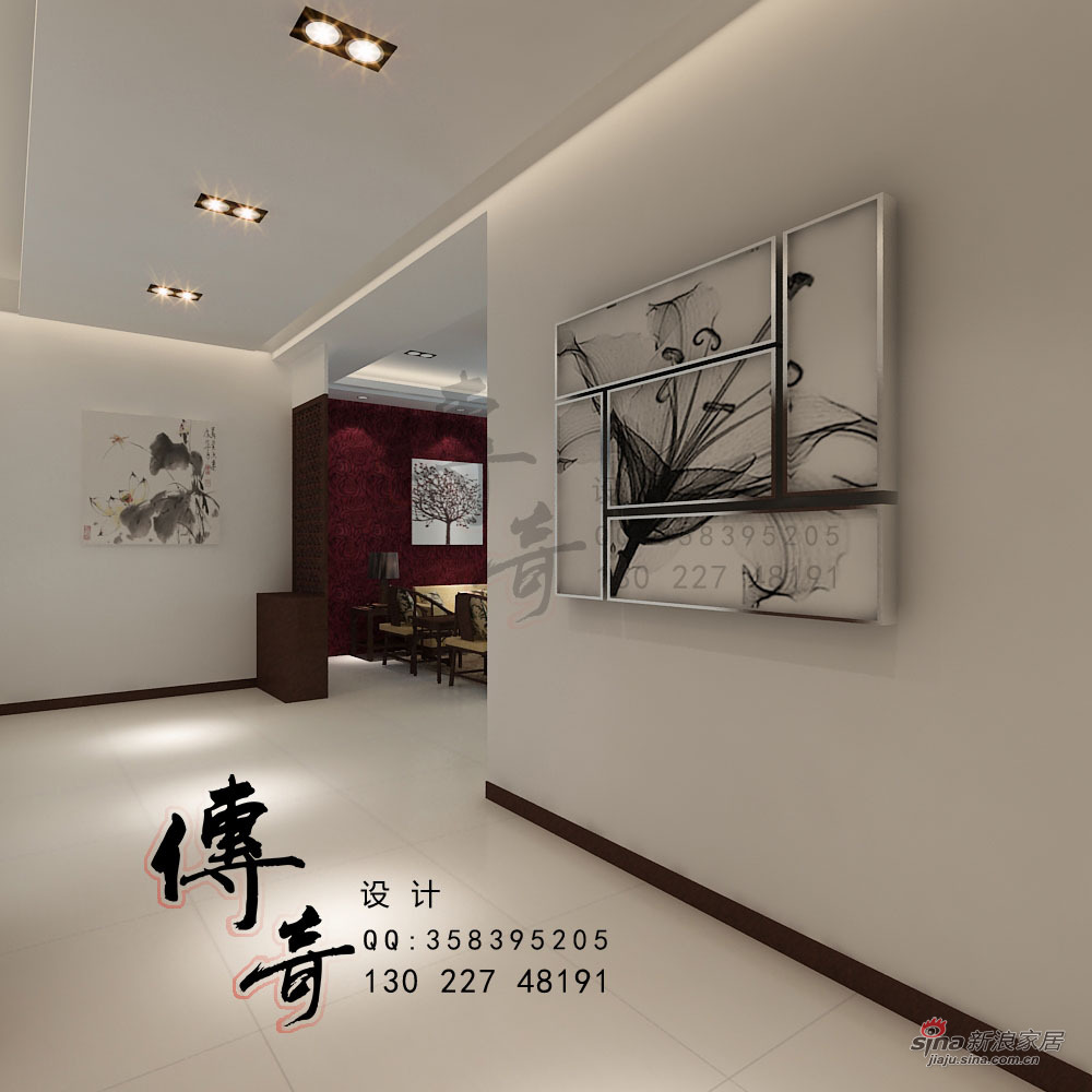 中式 三居 玄关图片来自用户1907661335在百年好合83的分享