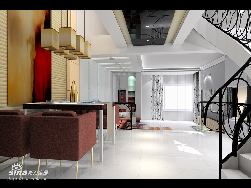 简约 复式 客厅图片来自用户2737735823在彩虹新城复式简约设计38的分享
