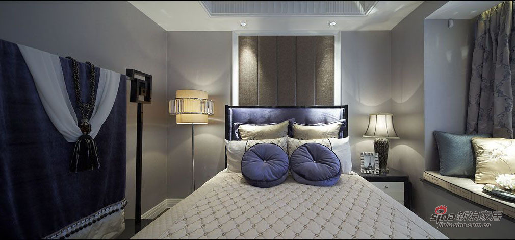 欧式 三居 卧室图片来自用户2745758987在130平全包仅花16万装奢华简欧三居73的分享