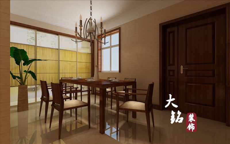 中式 四居 餐厅图片来自用户1907696363在中式风格家装设计,中式风格设计效果图47的分享