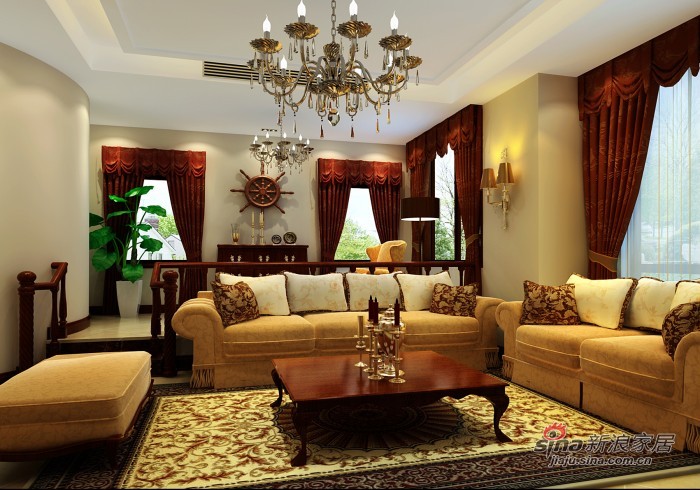 欧式 别墅 客厅图片来自用户2746869241在302平奢华温馨的独栋别墅17的分享