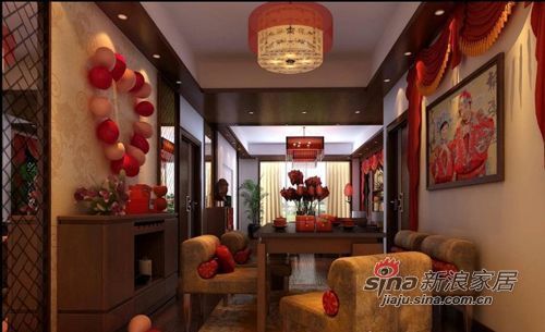 中式 三居 客厅图片来自用户1907658205在10万120平红红火火的中式新古典婚房94的分享