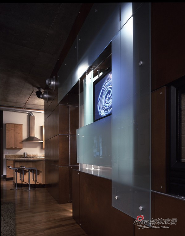 简约 复式 厨房图片来自用户2738820801在美国Dynamic现代公寓设计57的分享