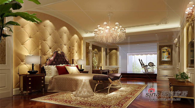 欧式 别墅 卧室图片来自用户2746953981在温哥华森林---欧式风尚的奢华体验51的分享