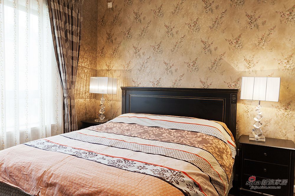 欧式 别墅 卧室图片来自用户2746953981在65万打造清新雅致欧式别墅11的分享