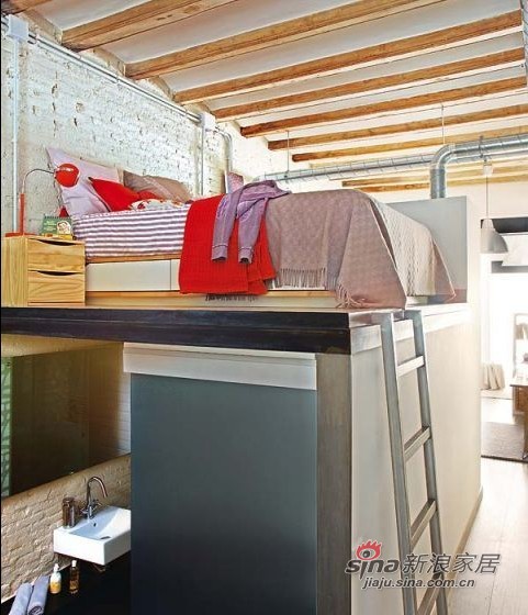 简约 一居 卧室图片来自用户2558728947在5W巧装67平LOFT原木简约家83的分享