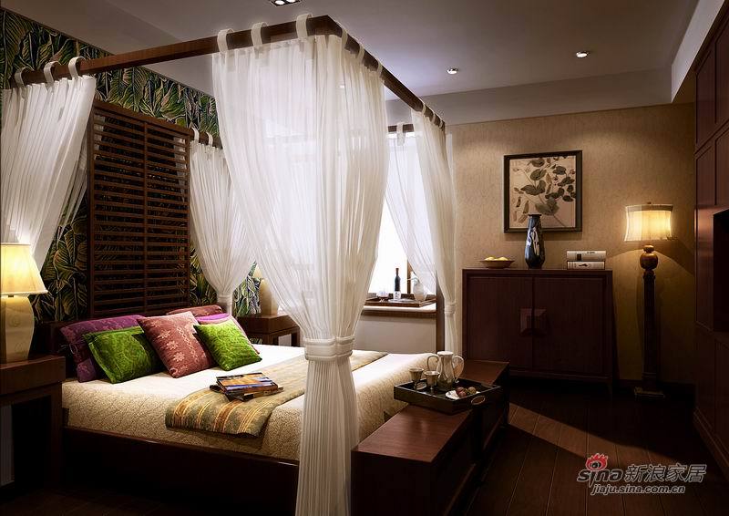 中式 四居 卧室图片来自佰辰生活装饰在280平雅致中式简约风格4居45的分享