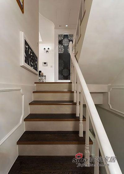 现代 复式 楼梯图片来自佰辰生活装饰在简约大气98平舒适自然美家19的分享