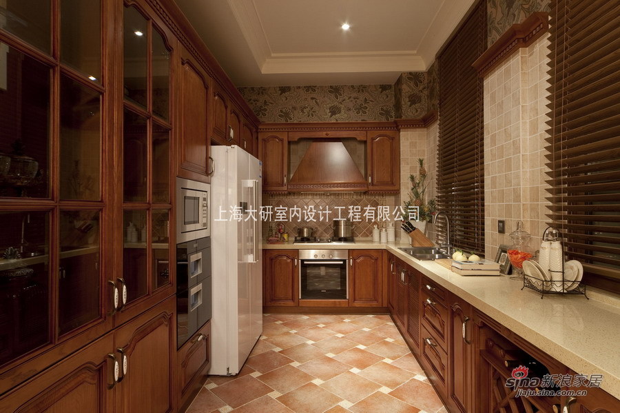 美式 别墅 厨房图片来自用户1907685403在有钱人的豪华美式375P别墅84的分享