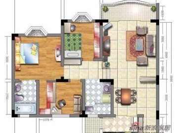 102平一家三口的简约幸福小屋80