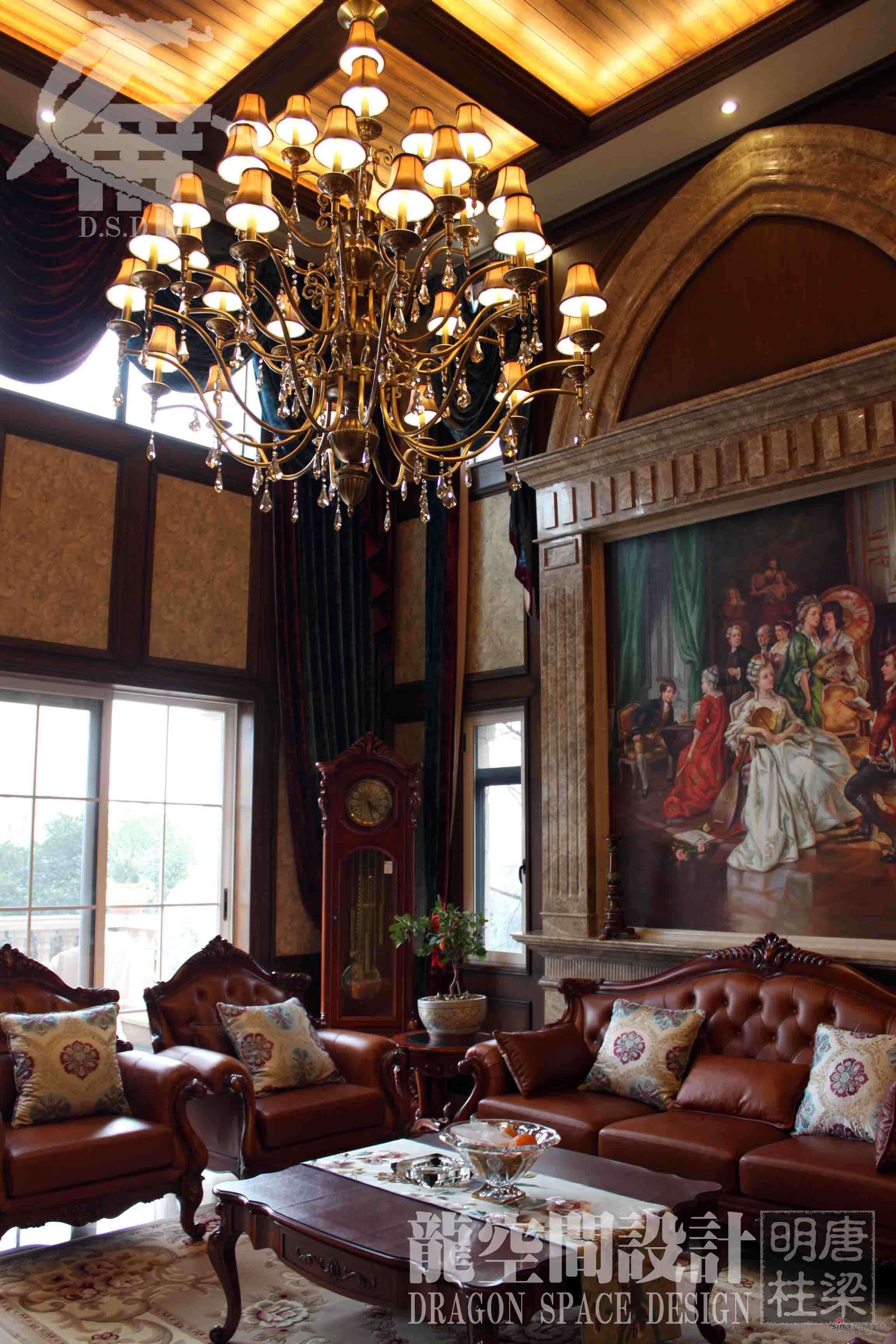 美式 别墅 客厅图片来自用户1907685403在【高清】472平中美式混搭大气三口之家56的分享