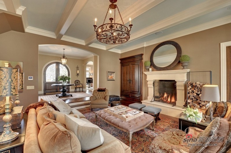 美式 别墅 客厅图片来自用户1907686233在【高清】美不胜收的别墅美式古典风49的分享
