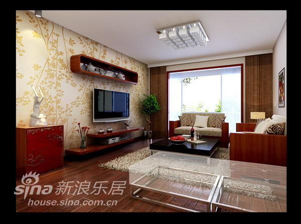 简约 二居 客厅图片来自用户2737786973在4.8万打造98平另类的简约现代风17的分享