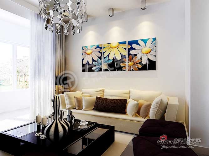 简约 一居 客厅图片来自阳光力天装饰在旷世新城24的分享