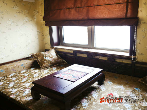中式 三居 卧室图片来自用户1907659705在新中式风格诠释150平soho现代城81的分享