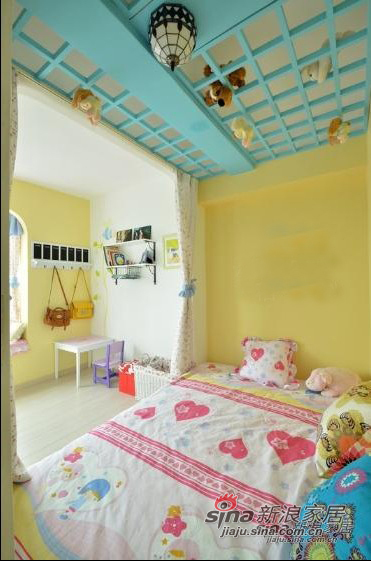 地中海 二居 卧室图片来自用户2756243717在7万旧房改造80平方三居室26的分享